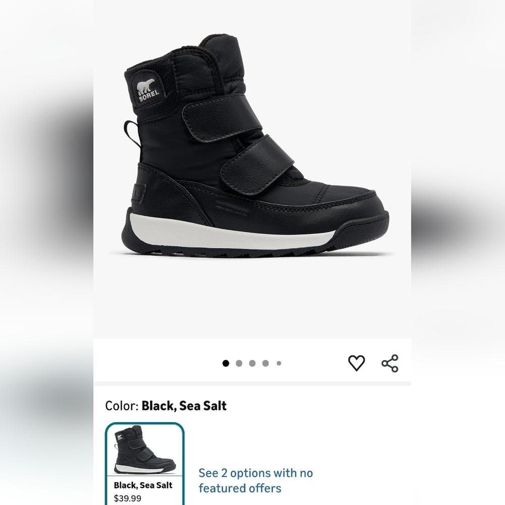 Sorel Whitney 2 Boot New In Box 7T